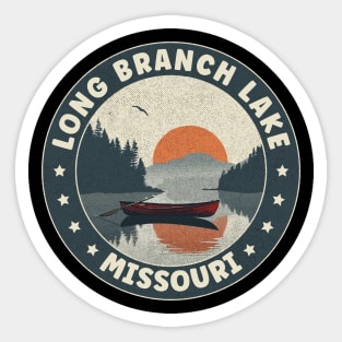 Long Branch Lake Missouri Sunset Sticker